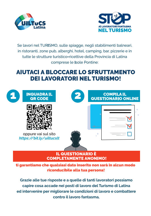 Sondaggio Lavoratori Fantasma UILTUCS Provincia Latina